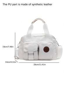Casual And Fashionable Large Capacity Women's Handbag, Multifunctional And Multi Pocket Shoulder Crossbody Bag, Suitable For Commuting To Work - White - View 6