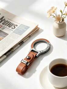 2/1pc Car Keychain, Men's Creative Car Anti Loss Keychain, High-End Waist Hanging Metal Keyring, Motorcycle Keyring - Multicolor - View 1