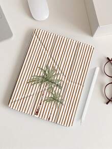 1pc Vintage Striped Palm Tree Y-Fold Protective Case, Compatible With IPad 11(A16)2025(11-Inch)/Pad Air7(M3)2025(11-Inch)/Pad 10th Gen 2022(10.9-Inch)/Mini6 2021(8.3-Inch), Multi-Angle Y-Fold Stand, Shockproof Protection, Pencil Slot, Auto Wake/Sleep, Coastal Vacation Style Exquisite Tablet Accessory - Multicolor - View 20