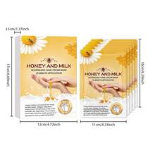 5 Pairs Honey Moisturizing Hand Masks, Hydrating & Nourishing Hand Care, Portable Home Hand Care For Skin Moisturizing - View 5