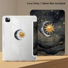 1pc Tablet Protective Case With Stand, Star, Moon, Sun Pattern, Suitable For Honor 8/9/10/X8/X8A/X9/X8Pro/X9Pro/ MatePad Se 11 Inch/MatePad 11 Inch/11.5 Inch, MatePad Pro Apple 10th/11th Gen 2025 (A16) - Style 4 - View 6