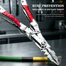 1PC New Multi-Function Wire Stripper Cable Cutter Crimping Pliers Convertible Head Shape Cutting Winding Etc. Electrician Professional Repair Tool Wire Circuit Repair Pliers Suitable For Home Factory Office Auto Repair Etc. - Multifunctional Wire Stripper - View 9
