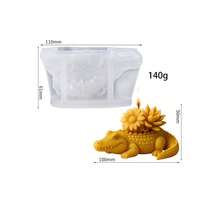3D Crocodile Candle Silicone Mold DIY Resin Mold Aromatherapy Candle Plaster Mold Fragrance Decor - Crocodile - View 2