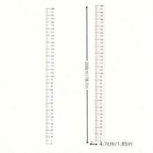 200cm Height Wall Sticker, Removable Self-Adhesive No Residue PC/PVC Material, Matte Writable Growth Chart, Crystal Decoration, Suitable For Nursery Bedroom Playroom Decor, Metric Home Height Tracker, Housewarming Gift - Multicolor - View 10