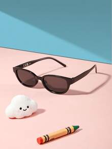1PC Kids 9‑14Y PC Fashion Glasses, Vintage Decor Eyewear For Holiday Casual Summer Occasions With Glasses Box - Multicolor - View 9