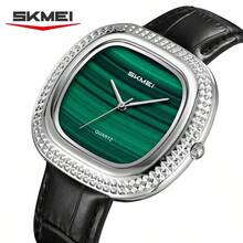 SKMEI 2732 Jam Tangan Quartz Mewah Elegan dengan Dial Persegi, Tali Kulit, Gesper Stainless Steel, Lebar 20mm, Desain Analog Sederhana untuk Penggunaan Sehari-hari - Satu-Ukuran - View 14