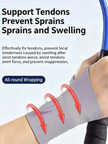 2/4-Piece Adjustable Thickened Wrist Compression Brace, Breathable And Lightweight Wrist Support Belt, With Thumb Ring Design, Suitable For Fitness, Office Typing, Suitable For Both Men And Women, Suitable For Both Left And Right Hands - Multicolor - View 2