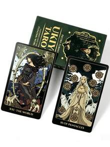 1 Box Ukiyo Tarot ,78 Cards,Japanese Style Divination Set,Enthusiasts With A Strong Interest In Ukiyo-E Or Anime - Multicolor - View 5