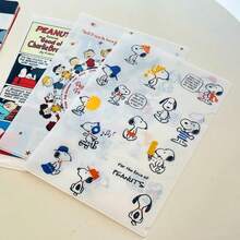 1 قطعة مجلد ملف كرتوني لطيف Snoopy من مادة PVC، مناسب لتخزين ملفات الطلاب الفردية، أوراق الاختبار A4، لوازم القرطاسية، هدية عيد الحب، هدية الهالوين (نمط عشوائي) - متعدد الألوان - مشاهدة 2