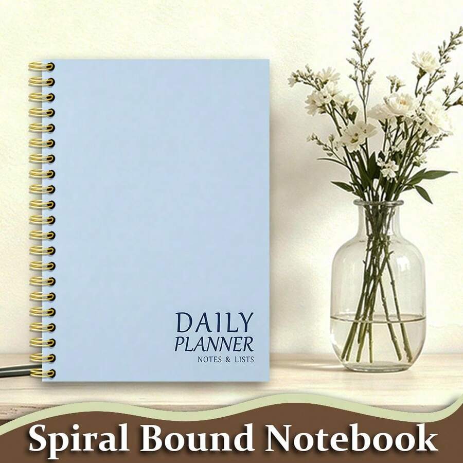 Daily Planner, New 2027 Edition, Time And Task Planning, Important To-Do List, A5 Spiral Notebook, Suitable For Students And Office Workers, Stationery, Office Supplies, Back-To-School Season - Plan Book - View 1