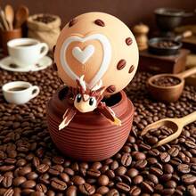 Set Mainan Plastik Bentuk Naga Kopi Cetak 3D Lucu + Telur Naga, Hiasan Meja, Patung Miniatur, Hadiah Liburan - MultiWarna - View 10