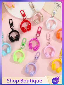 20/10/5pcs Creative Earphone Keychain Pendant Charm, Cute Cartoon Animal Car Key Rings For Earphones, Bags, Backpacks, Suitcases, Wonderful Gift For Friends, Family, Colleagues, Perfect For Valentine's Day, Easter, Christmas Party Favors - View 9