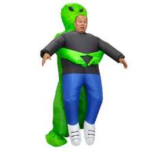 Halloween Christmas Party Alien Hugging Inflatable Costume, Unisex Inflatable Costume, Personalized Holiday Outfit Inflatable Costume, Blower Included, Battery Not Included - Size L for Height 1.5m-2m - View 9