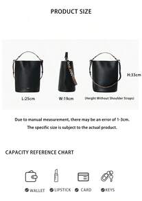 Burberry Solid Color Women's Shoulder Handbag 80840361 - Black 80840361 - View 10