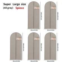 1pc Wedding Garment Dust Cover Bag With Handle, Moisture-Proof Wardrobe Hanging Garment Bag For Long Dresses And Suits, Thick PEVA Material, Suitable For School, Office, Home, Travel, Bags, And Organization - White - View 20