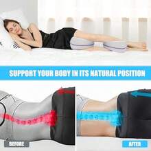 Coussin Orthopédique pour Les Jambes,Coussins relève-Jambes avec Mousse à mémoire de Forme, pour Dormir sur Le Côté, Soulagement - couleur comme sur la photo - Voir 4