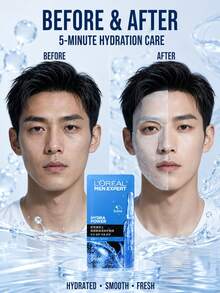 L’Oreal Paris L'Oreal Men Hyaluronic Acid Moisturizing Repair Mask 1/5pcs, Repairs Skin Barrier, Deep Hydration, Instant Absorption, Long-Lasting Moisturizing, Suitable For All Skin Types - Men's Hyaluronic Acid Moisturizing Repair Mask - View 10