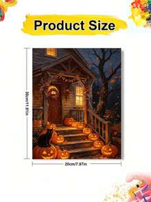 Halloween Costume DIY Digital Oil Painting, Suitable For Beginners Canvas Art, Adult Digital Oil Painting Set, Home Wall Decor, Halloween Gift - Sets - View 9