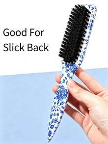 5/1pc Comb Set, Unisex Smooth Back Comb, Plastic Hair Brush/Beard Brush, Styling Comb, Unscented Hairdressing Comb, Edge Control Comb, Wide Horse Tail Design With Wide Pointed Tail Back Comb And Detangling Comb, Convenient For Parting, Styling, Polishing And Smoothing Hair, Creating Smooth Frizz-Free Hairstyle, Suitable For Men And Women, Recommended As Christmas Gift - Multicolor - View 6