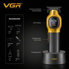 VGR Hair Clipper Professional Electric Hair Trimmer 9000 RPM Hair Clipper Vector MotorHigh Power Trimmer Men Clipper Charging Model Hair Cutting Machine V-886C V-886T - Multicolor - View 5