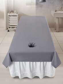 1pc Waterproof & Oil-Proof SPA Massage Bed Sheet, Machine Washable, Polyester Material, Suitable For Beauty Salon - Multicolor - View 3