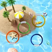 1/4 Inch Reusable Inflatable Rings, Perfect For Pool And Summer Beach Fun. They Are A Must-Have For Summer Beach And Pool Parties. (Pool Accessories, Pool Floats, Inflatable Pool, Vacation Essentials, Beach Bag, Pool Supplies, Swimming Pool) - Upgraded Version - View 5