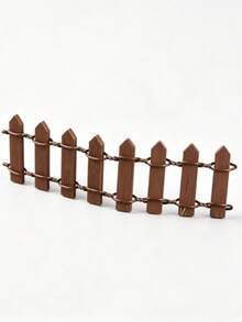 Miniature Wooden Outdoor Decorative Fence-Smooth Edges; Suitable For Gardens And Miniature Landscapes; Easy To Assemble (No Tools Required); Ideal For Autumn, Halloween, And Christmas Decor; Realistic Miniature Model. - Multicolor - View 6