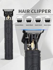 HIENA 男士USB充电式胡须修剪器，无线电动理发器 - 精密T型刀片修剪器，4个可调节梳子，理容套装，时尚修剪器，经久耐用 - 彩色 - 查看 7