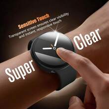 Soft Electroplated Case With Screen Protector Full Coverage Bumper Shell Cover For Samsung Galaxy Watch Case 8/9 40mm 44mm TPU Ultra-Thin Cover Shockproof Scratch-Resistant Anti-Collision Screen Protector Galaxy Watch 8 9 Protective Shell Classic 44mm 40mm Sports Accessories Watch 9 Watch 8 Men/Women, Black/Transparent/Gold/Silver - Full Coverage Shell - View 4