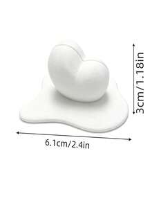 1pc Heart-Shaped Photo Holder, Cute Desktop Photo Stand, Suitable For Office, Bedroom, Study Room Desktop Photo Display, Romantic Desktop Decoration Gift - A - View 11