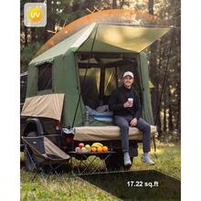 Truck Bed Tent Camping Inflatable Pickup Truck Tent With Pump 5.5ft-8ft 2 Mins Setup PU3000mm Waterproof Windproof, Double Layer Mesh Window Door 4-Season Design - A - View 5