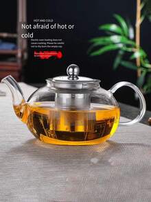 1 Piece 2026 New Glass Teapot, Afternoon Tea Pot, Tea Water Separation Pot, Household Water Heater, Flower Tea Pot, Gongfu Tea Set Accessories, Suitable For Home, Restaurant, Hotel, Office - Transparent - View 10