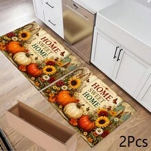 Alfombrilla Absorbente con Estampado Floral & Calabaza de Otoño / Alfombrilla de Secado / Alfombrilla de Secado para Máquina de Café & Platos - Protector de Superficie de Poliéster Absorbente con Respaldo de Goma Antideslizante, Decoración de Encimera de Cocina - Mantel Individual para Bar en Casa & Mesa de Comedor - Multicolor - Ver 14