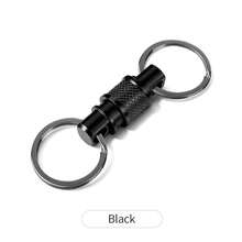MIYIN Aluminum Alloy Quick Release Keychain, 360° Swivel Detachable Key Ring With Anti‑Slip Texture, Practical Key Pendant Accessory For Home And Car Keys - Multicolor - View 15