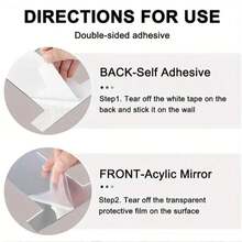 2pcs WC Wall Stickers Toilet Signs Bathroom Door Plaques Mirror Gender Door Signs Wall Decor Accessories Best Gift Birthday Graduation - Multicolor - View 7