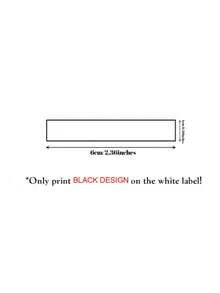 Custom 50/100/200pcs Plastic Polyester Personalized Clothing Sewing Labels, Washable, Unisex Collar Name Tags, Multi-Color Design, Dresses, T-Shirts, Scarves, Bed Sheets, Hats, Socks - White - View 24
