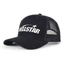 Hellstar Adjustable Unisex Baseball Cap, Cool Hip-Hop Trucker Hat, Sun Hat, Street Style Outdoor Hat, Outdoor Headwear - Black - View 1