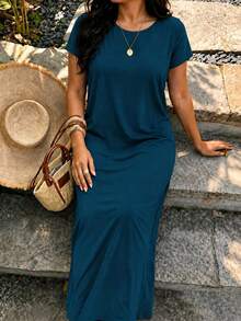 Plus Size Dresses - Green - View 1