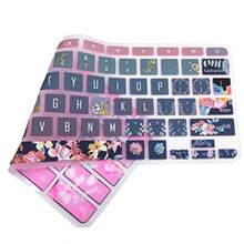 Keyboard Skin For  Chromebook Spin 11 311 CP311 511 512/Chromebook Premium R11 CB5-132T CB3-131/Chromebook R 13 CB5-312T/Chromebook 14 CP5-471/Chromebook 15 CB3-532 C910, Red Flower - View 6