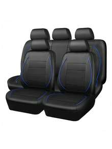Universal Car Seat Covers: Front Row Or 5-Piece Set. Smooth PU Material, Non-Slip Back, Easy To Clean, Easy To Install. Suitable For Sedans, SUVs And Trucks. Premium Interior Protection And Car Accessories. Multiple Colors Available - A - View 16