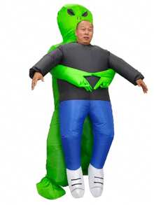 Halloween Christmas Party Alien Hugging Inflatable Costume, Unisex Inflatable Costume, Personalized Holiday Outfit Inflatable Costume, Blower Included, Battery Not Included - Size L for Height 1.5m-2m - View 12