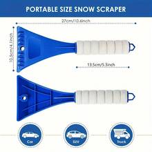 Pala para nieve de coche, raspador de hielo con mango de esponja EVA, limpiador de cristal de parabrisas, raspador multifuncional para descongelar y quitar la nieve - Pala para nieve - Ver 8