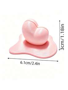 1pc Heart-Shaped Photo Holder, Cute Desktop Photo Stand, Suitable For Office, Bedroom, Study Room Desktop Photo Display, Romantic Desktop Decoration Gift - A - View 5
