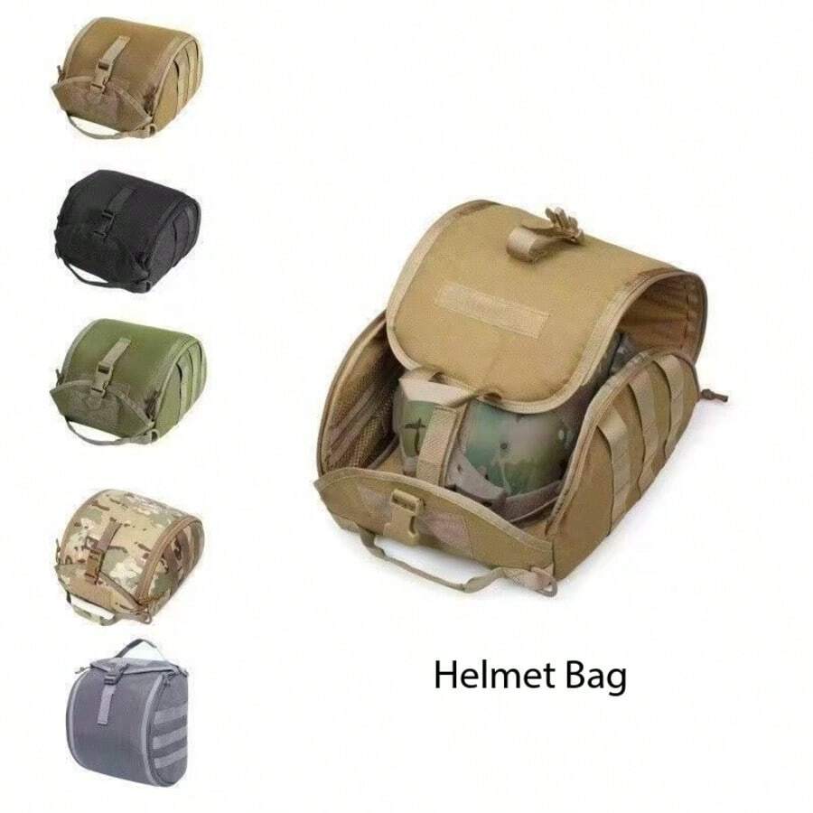 Outdoor Multifunctional Cycling Hiking Tactical Helmet Storage Bag Portable Camouflage Equipment MOLLE Military Enthusiast - Multicolor - View 1