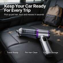 Handheld Vacuum Cleaner, Vacuum Cleaner And Blower, Powerful Wet/Dry Handheld Car Vacuum Cleaner, With Multi-Function Nozzle/Small Floor Mop, Suitable For Car, Home, Office And Pets. 2000mAh/7.4V, ABS Material - Multicolor - View 6