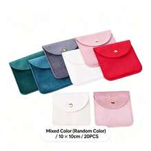 2pcs/5pcs/10pcs/20pcs/50pcs Velvet Jewelry Packaging Bags Soft Velvet Gift Bags For Rings Earrings Bracelets Necklaces Storage Bags Wedding Guest Candy Bags Gift Bags - Velvet Jewelry Pouch - View 43