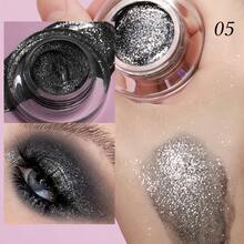 YOUNG VISION Halloween Black Eye Makeup Set: Black Matte Eyeliner & Black Pearlescent Shimmer Eyeshadow Liquid For Halloween Black Gothic Style Eye Makeup - Multicolor - View 5