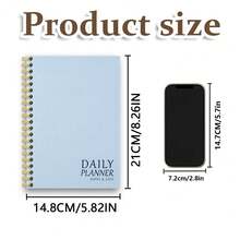 Daily Planner, New 2027 Edition, Time And Task Planning, Important To-Do List, A5 Spiral Notebook, Suitable For Students And Office Workers, Stationery, Office Supplies, Back-To-School Season - Plan Book - View 5