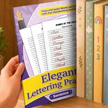 دفاتر تتبع الحروف الأبجدية الإنجليزية، ممارسة كتابة الحروف ABC من A إلى Z، تمارين كتابة الكلمات والجمل، تعلم الألوان، تتبع الحروف، ممارسة الخط، أنشطة تعليمية ممتعة، لوازم العودة إلى المدرسة للمنزل والفصل الدراسي - دفاتر تدريب على الكتابة اليدوية باللغة الإنجليزية - مشاهدة 12