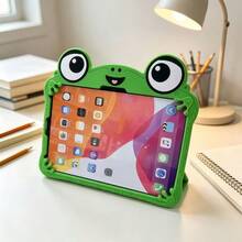 1pc Cute Frog Silicone Tablet Protective Case, Compatible With IPad 7/8/9 10.2 Inch, Air 3/4/5, Pro 11, Mini 6/7, Compatible With Samsung Galaxy Tab A7/A8/A9, Full Coverage - Green - View 10